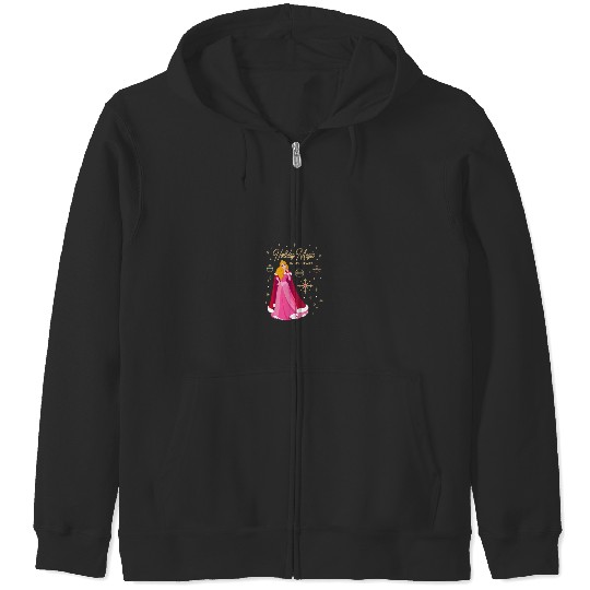 Disneyss Princess Aurora Holiday Magic In My Heart Zip Hoodies