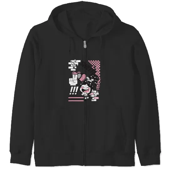 Disney Wreck-It Ralph Von Sweetz Vanellope Kawaii Logo Zip Hoodies