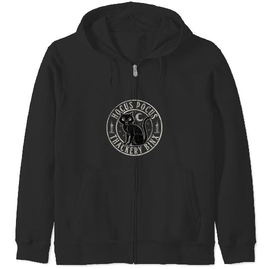 Disney Hocus Pocus Thackery Binx Big Cat Celestial Circle Zip Hoodies