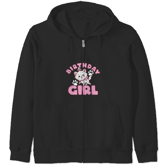 Disney The Aristocats Birthday Girl Cute Marie Logo Zip Hoodies