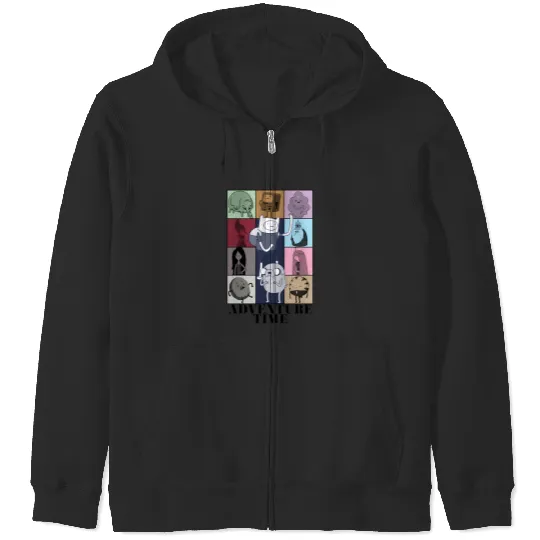 Adventure Time Eras Tour Poster (Black Print) 3074 Zip Hoodies