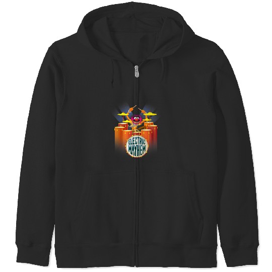 Disney The Muppets Electric Mayhem Animal Rockin' Drummer Zip Hoodies