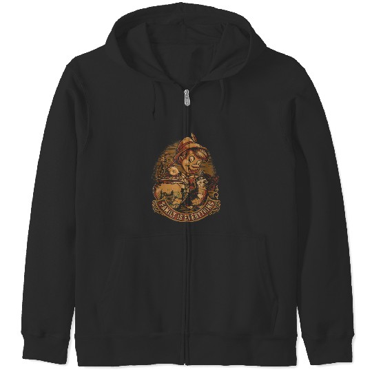 Disney Pinocchio 2022 Family Is Everything Figaro Carving Zip Hoodies
