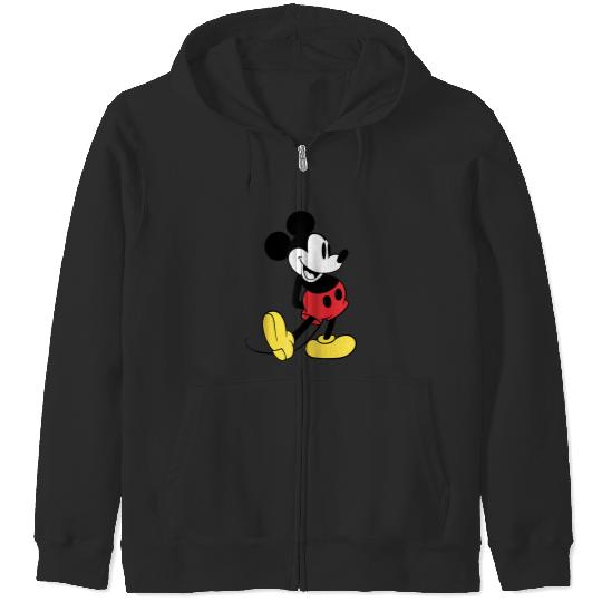 Disney Mickey Mouse Classic Raglan Baseball Tee Zip Hoodies