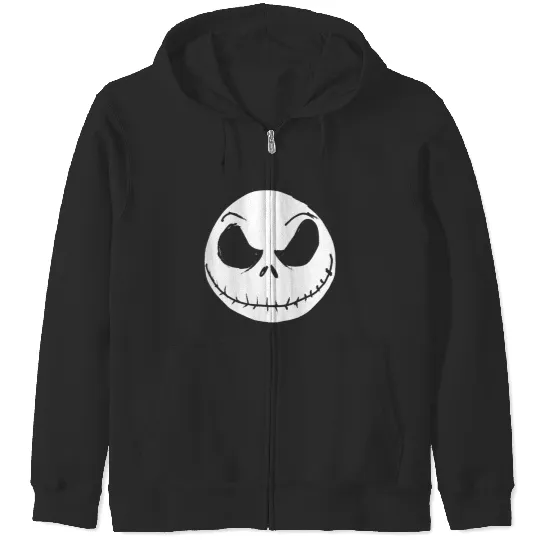 Disneyss The Nightmare Before Christmas Jack Skellington Faces Zip Hoodies