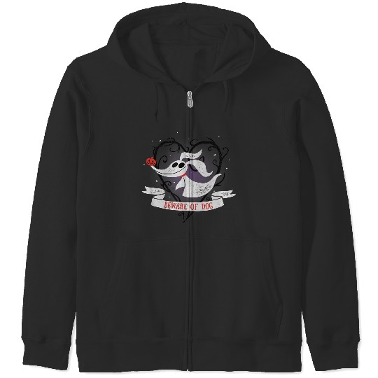 Disneyss The Nightmare Before Christmas Zero Beware Of Dog Zip Hoodies