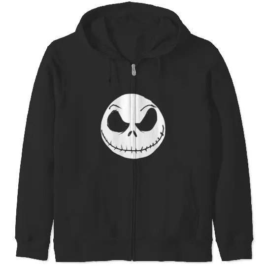 Disneyss The Nightmare Before Christmas Jack Skellington Faces Zip Hoodies