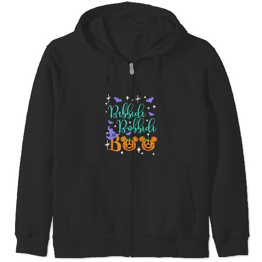 Bibbidi Bobbidi Boo Zip Hoodies, Disney Cinde Zip Hoodies, Halloween Matching Zip Hoodies