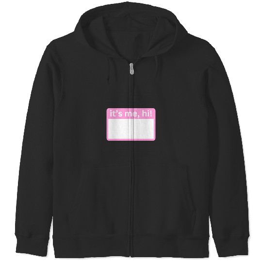 Discover The Eras Tour Name Tag - Pink Zip Hoodies