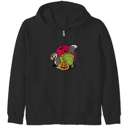 Disney Cinde Halloween 2024 Lucifer The Cat Graveyard Zip Hoodies