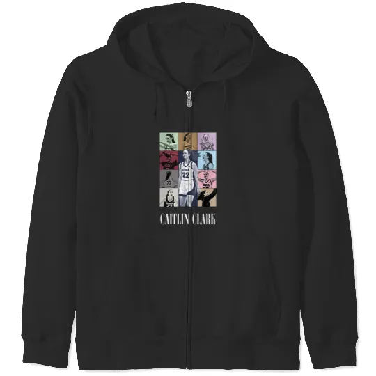 caitlin clark eras tour 1 Zip Hoodies