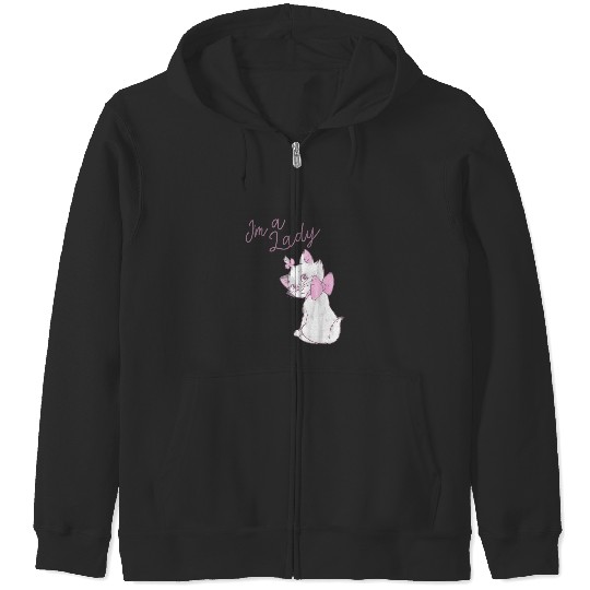 Disney The Aristocats Marie Im A Lady Text Zip Hoodies