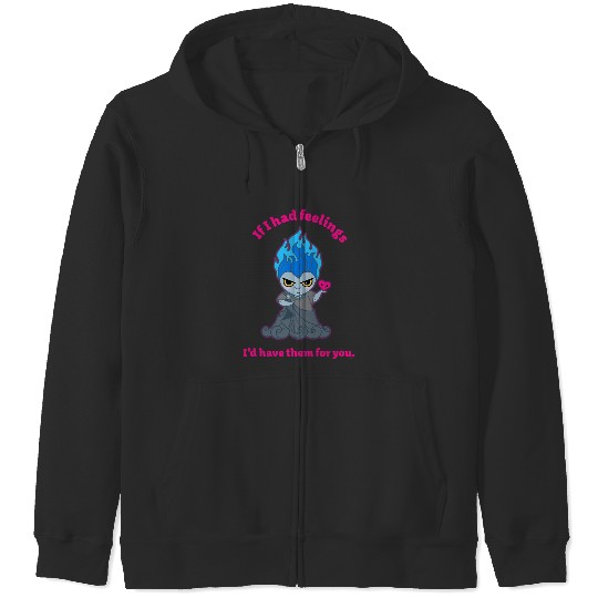 Disney Villains Hades If I Had Feelings Zip Hoodies