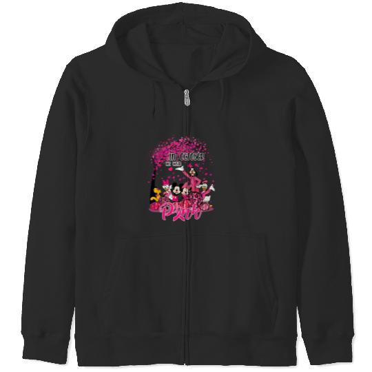 Disney 2023 Breast Cancer Survivor, October Breast Cancer Month Zip Hoodies