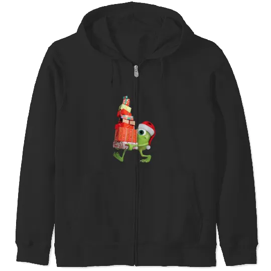 Disneyss Pixars Monsters University Santa Mike Holiday Zip Hoodies