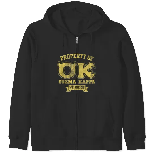 Disneyss Pixars Monsters University Property Of Ok Logo Zip Hoodies