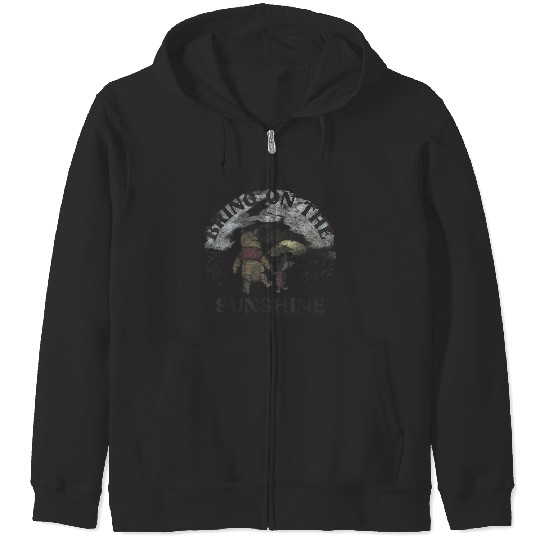 Disneyss Winnie The Pooh Piglet And Pooh Bring On The Sunshine Zip Hoodies