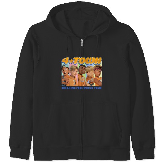 Disneyss Pixars Turning Red 4 Town Group World Tour Zip Hoodies