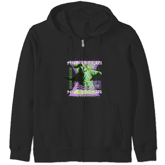 Disneyss The Nightmare Before Christmas Oogie Boogie Kanji Zip Hoodies