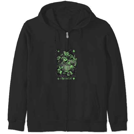 Disneyss The Nightmare Before Christmas Oogie Boogie Card Zip Hoodies