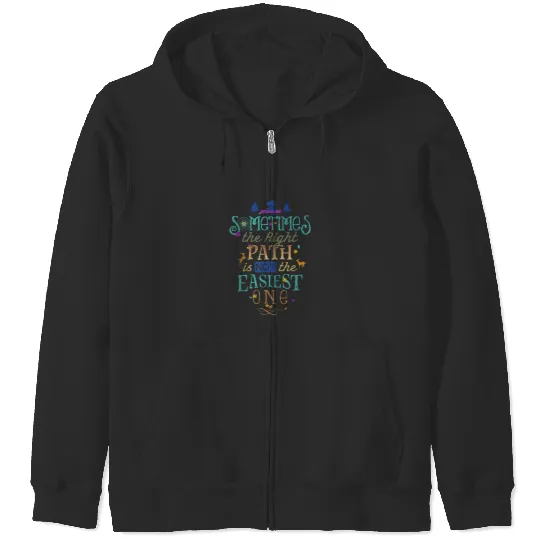 Disney Pocahontas Right Path Quote Graphic TShir Zip Hoodies