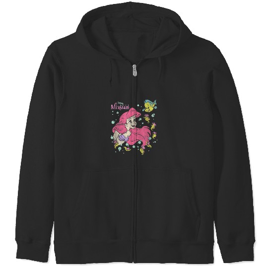 Discover Disney The Little Mermaid Ariel and Flounder Bub Zip Hoodies