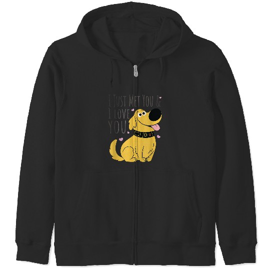Discover Disney UP Dug I Just Met You Quote T-Shirt Zip Hoodies