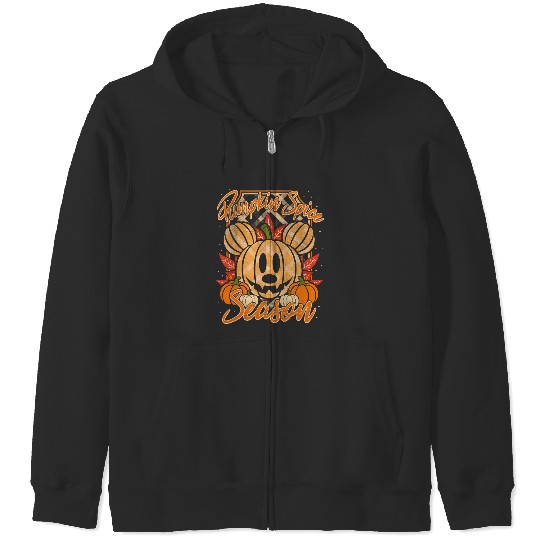 Discover Disney Mickey And Friends Halloween Pumpkin Spice Chest Logo Zip Hoodies