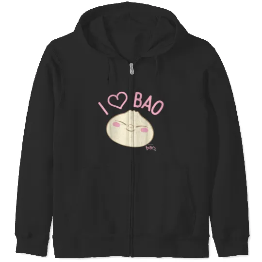 Disneyss Pixars Bao I Heart Bao Smiling Dumpling Vintages Zip Hoodies