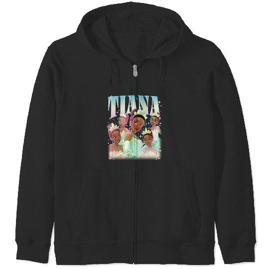 Discover Disney The Princess And The Frog Beautiful Tiana Portraits Zip Hoodies