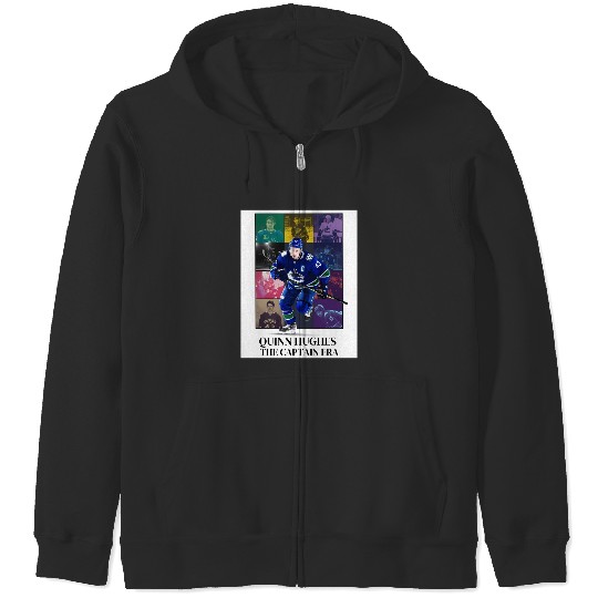 Quinn Hughes “Eras Tour” Vancouver Canucks (Bigger Print) Zip Hoodies