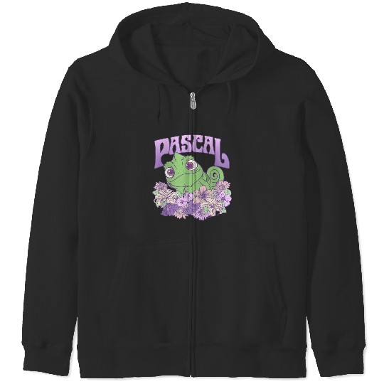 Disney Tangled Cute Pascal Floral Pastel Big Che Zip Hoodies