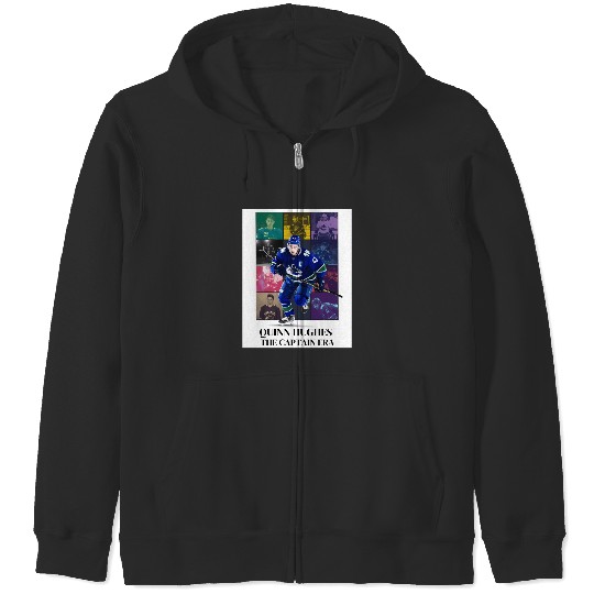 Quinn Hughes Eras Tour Vancouver Canucks Bigger Print Zip Hoodies