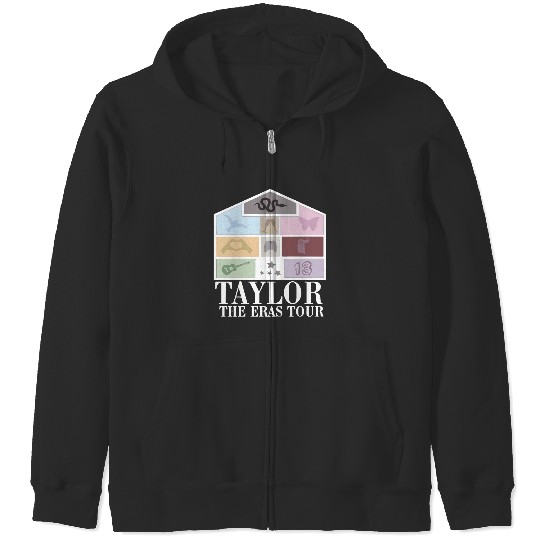 Discover TAYLOR THE ERAS TOUR T-Shirt Zip Hoodies