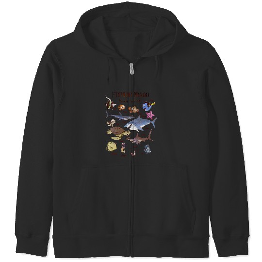 Disneyss Pixars Finding Nemo Fish Guide Zip Hoodies