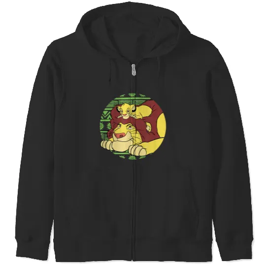 Disneyss The Lion King 30th Anniversary Mufasa Simba Retro Zip Hoodies
