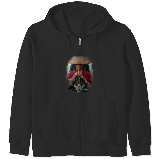 Disneyss Raya And The Last Dragon Warsrior Zip Hoodies