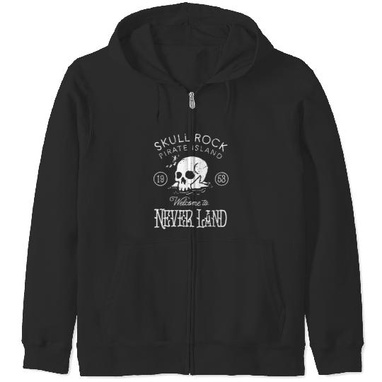 Disneyss Peter Pan Skull Rock Welcome To Never Land Zip Hoodies