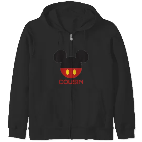 Disney Mickey Mouse Red Shorts Icon Cousin Family Zip Hoodies