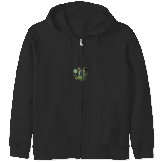 Disneyss Peter Pan Wendy Tiger Lily Tinker Bell Portrait Zip Hoodies