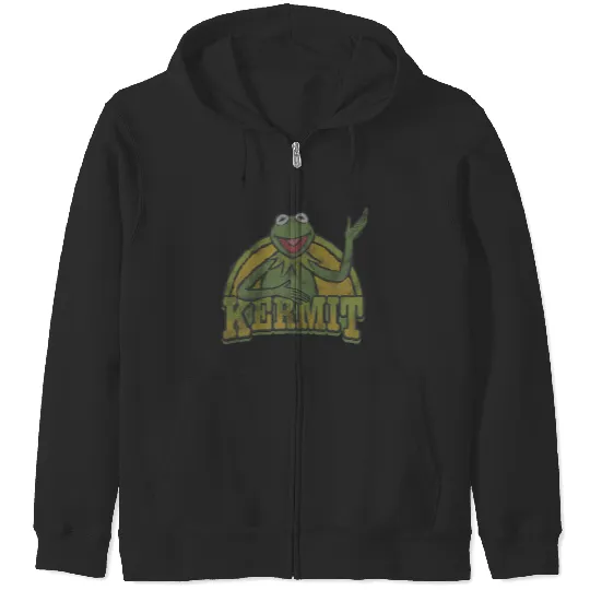 Discover Disney The Muppets K the frog Smile Logo Zip Hoodies