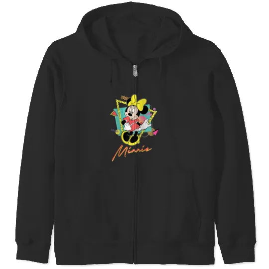 Disney Minnie Mouse 90s Couples Matching Valentines Zip Hoodies