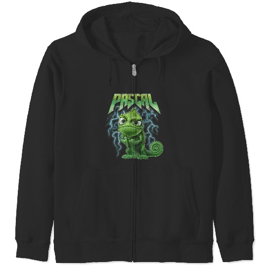Discover Disney Tangled Pascal Rock Metal Chest Portrait Zip Hoodies