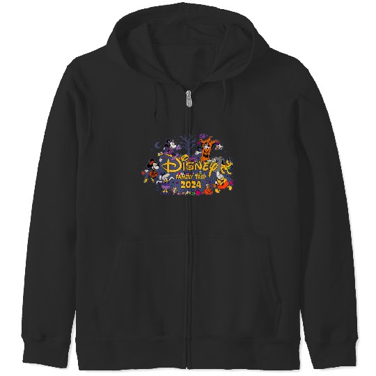 Discover Disney Halloween 2024 Family Trip 2024 Mickey Pals Matching Zip Hoodies