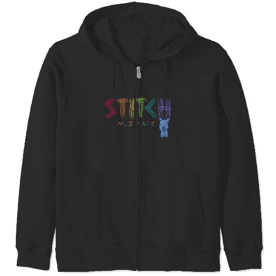 Discover Disneyss Lilo Stitch Rainbow Stitch Was Here Pride Scratch Zip Hoodies