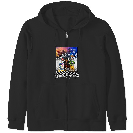 Disneyss Kingdom Hearts Throne Zip Hoodies