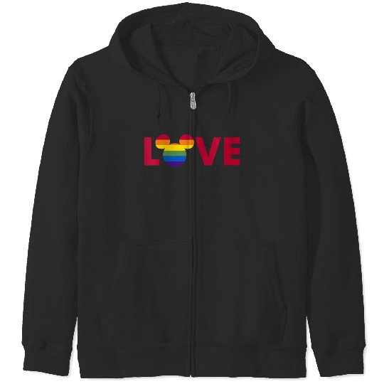 Discover Disneyss Mickey Mouse Loves Pride Art Fill Zip Hoodies