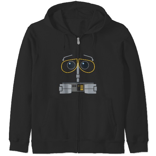 Disneyss Pixars Wall e Robot Big Faces Halloween Costume Zip Hoodies