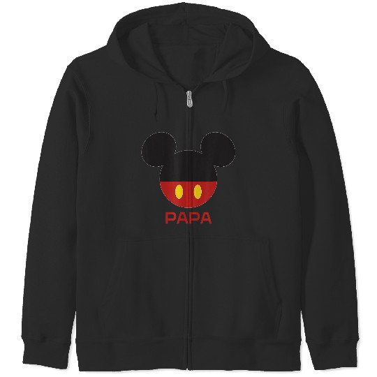 Discover Disney Mickey Mouse Icon Shorts Papa Birthday Fathers Day Zip Hoodies