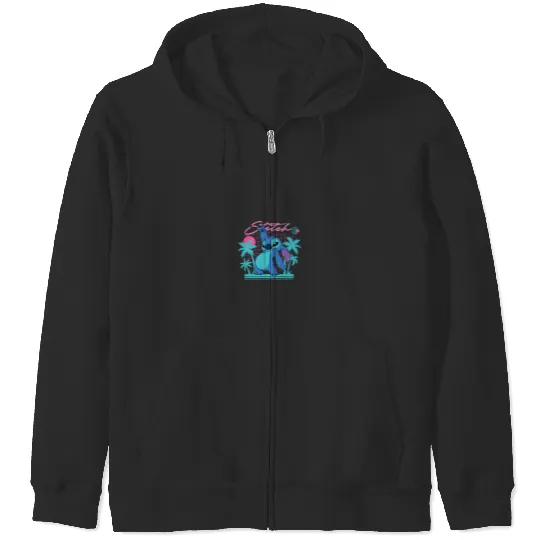 Discover Disneyss Stitch Retro 90s Couples Matching Valentines Stitch Zip Hoodies